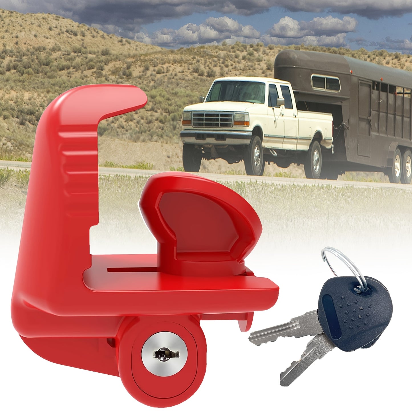 iGadsy™ - Heavy-Duty Trailer Hitch Lock | Caravan, Boat & RV Security