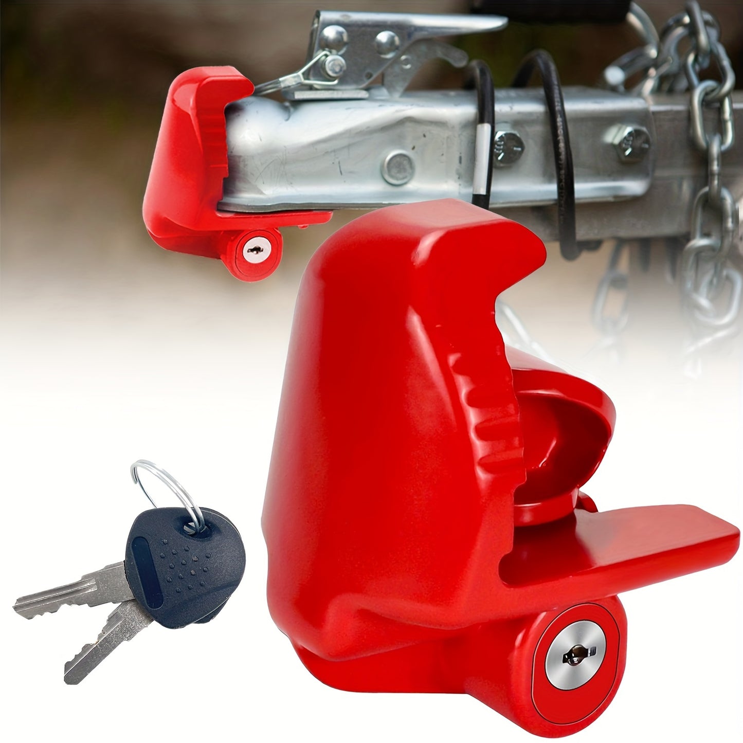 iGadsy™ - Heavy-Duty Trailer Hitch Lock | Caravan, Boat & RV Security