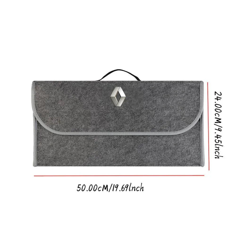 iGadsy™ - Foldable Car Trunk Storage Organizer – Collapsible Storage Box for Renault, Duster, Clio, Captur & More