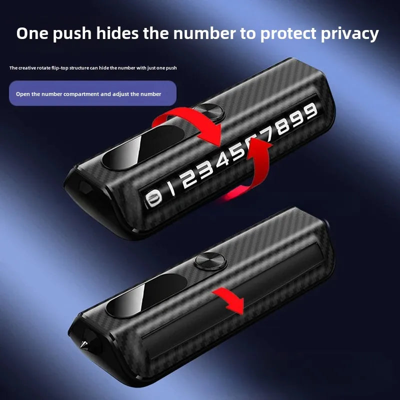 iGadsy™ 2-in-1 Parking Number Plate & Safety Window Breaker