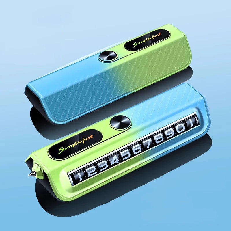 iGadsy™ 2-in-1 Parking Number Plate & Safety Window Breaker