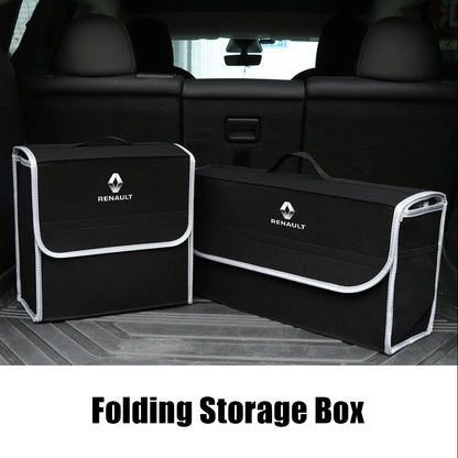 iGadsy™ - Foldable Car Trunk Storage Organizer – Collapsible Storage Box for Renault, Duster, Clio, Captur & More