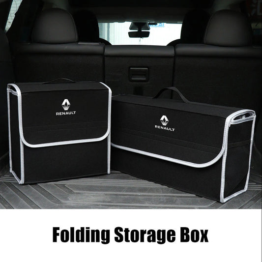 iGadsy™ - Foldable Car Trunk Storage Organizer – Collapsible Storage Box for Renault, Duster, Clio, Captur & More