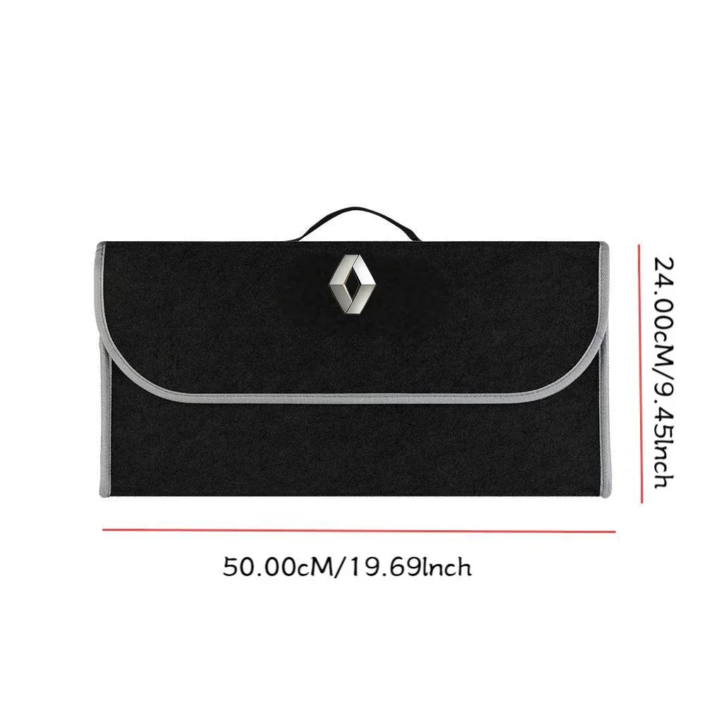 iGadsy™ - Foldable Car Trunk Storage Organizer – Collapsible Storage Box for Renault, Duster, Clio, Captur & More