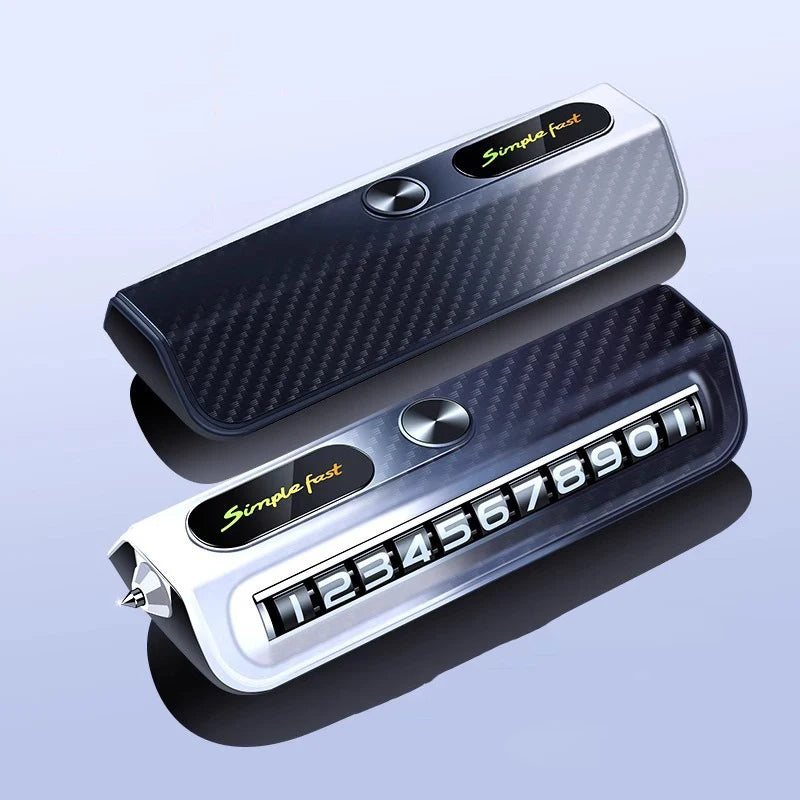 iGadsy™ 2-in-1 Parking Number Plate & Safety Window Breaker