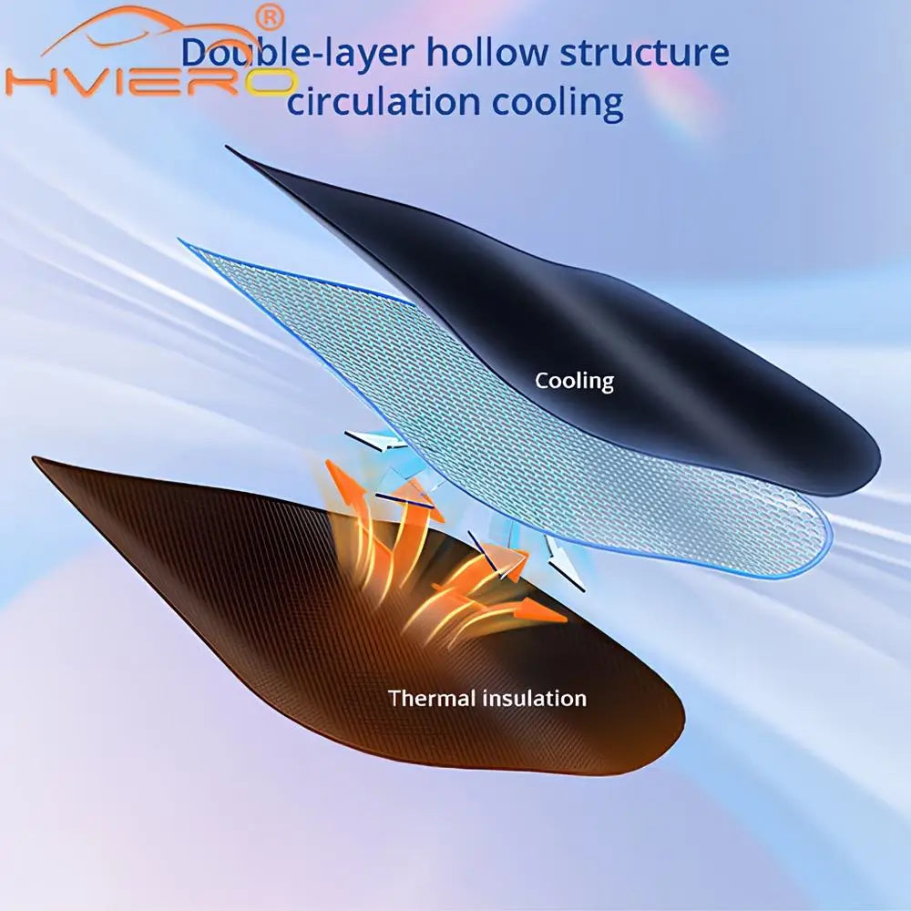 iGadsy™ - Foldable Car Sunshade Umbrella – Multi-Purpose Windshield Protector for Heat & UV Protection