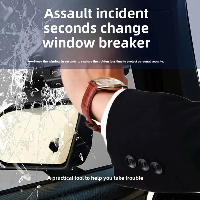 iGadsy™ 2-in-1 Parking Number Plate & Safety Window Breaker