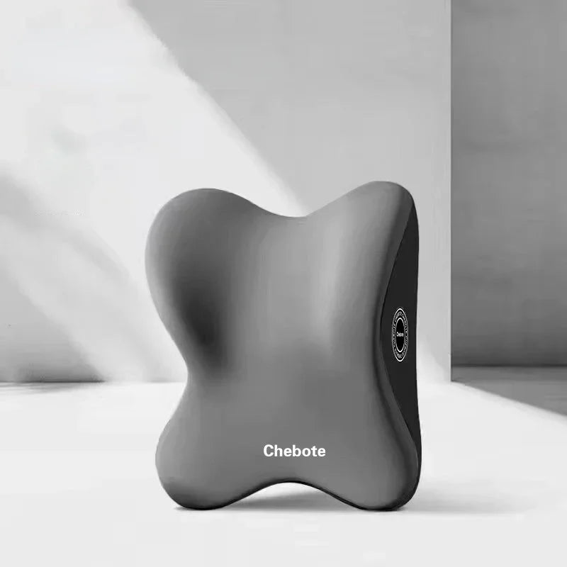 iGadsy™ - Memory Foam Car Neck & Lumbar Support Pillow – Ergonomic Headrest and Back Cushion for Drivers